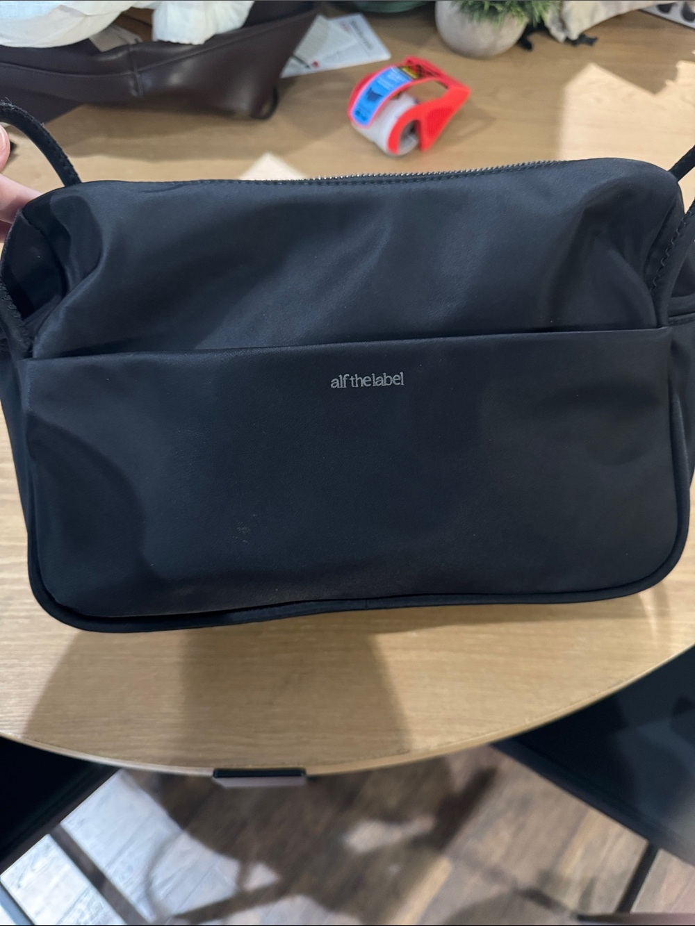 Alf the Label the Jacky Pram Caddy-Black /gunmetal  Bag